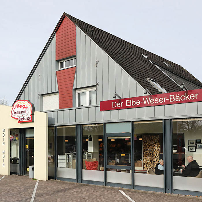 Filiale Nordholz von außen betrachtet.