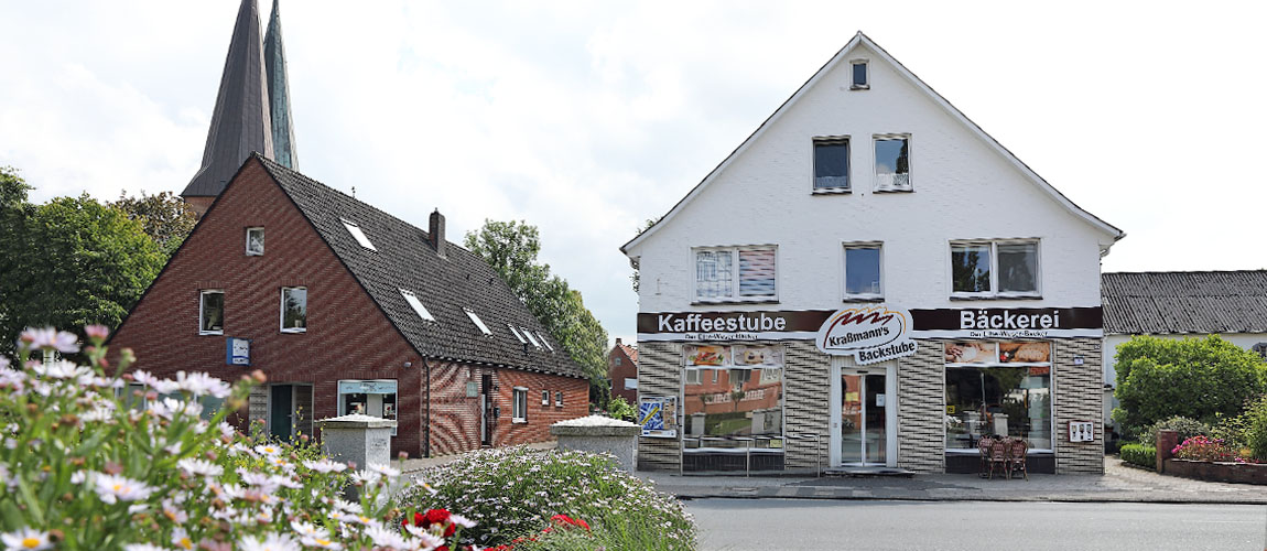 Außenansicht der Filiale in Altenbruch bei Cuxhaven.